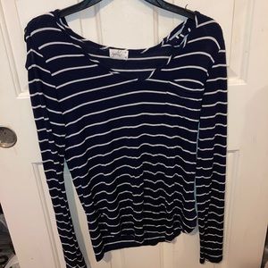 Stripped long sleeve T-shirt